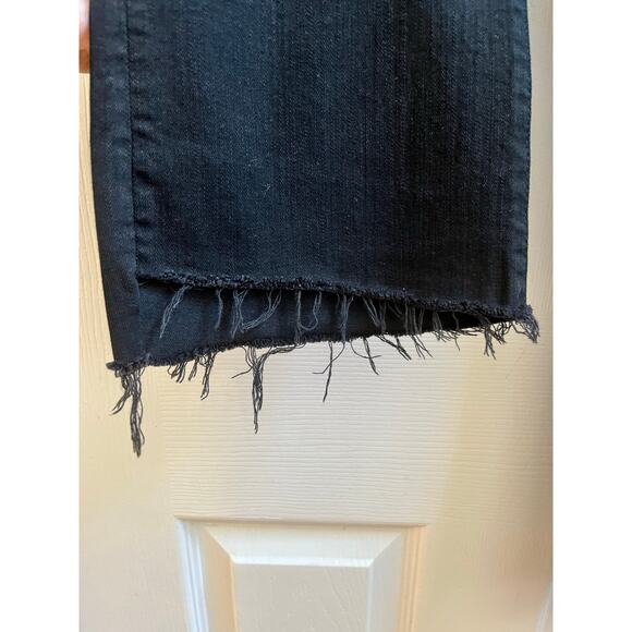 Mother Not Guilty Black Size 31 The Insider Step Fray Jean 25 Inch Inseam $228 - Picture 8 of 13